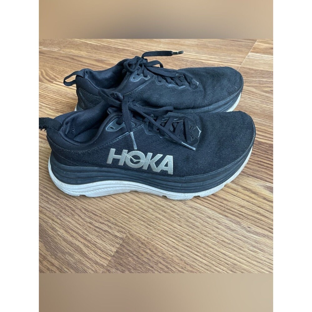 Hoka One One Gaviota 5 Women's Black Mesh Comfort Athletic Sneakers 7.5B